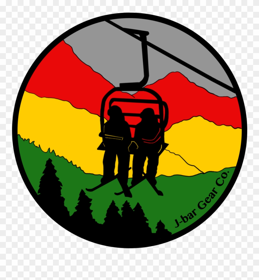 880x949 chairlift rasta sticker clipart