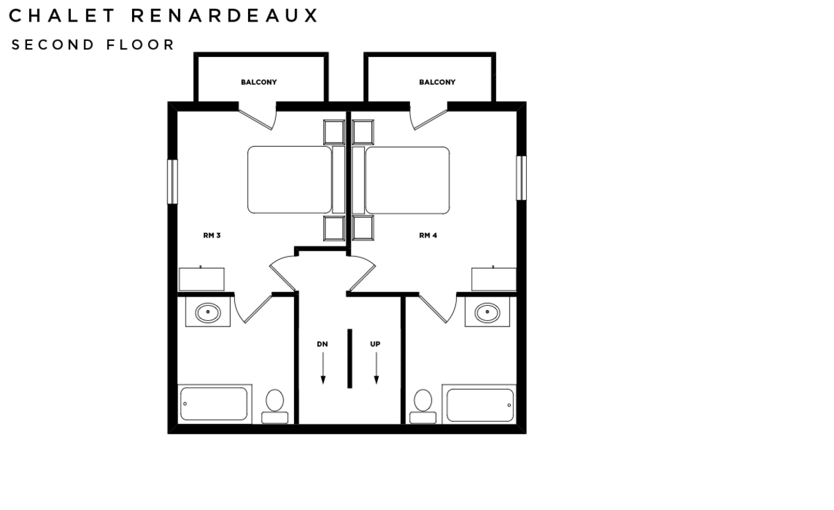 1200x734 Chalet Renardeaux, Meribel, France Ski Line