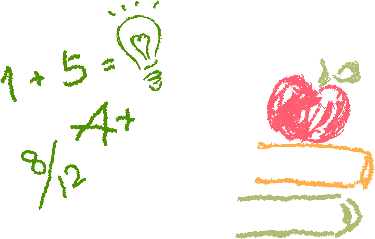 1577x1003 Hd Chalk Apple Png