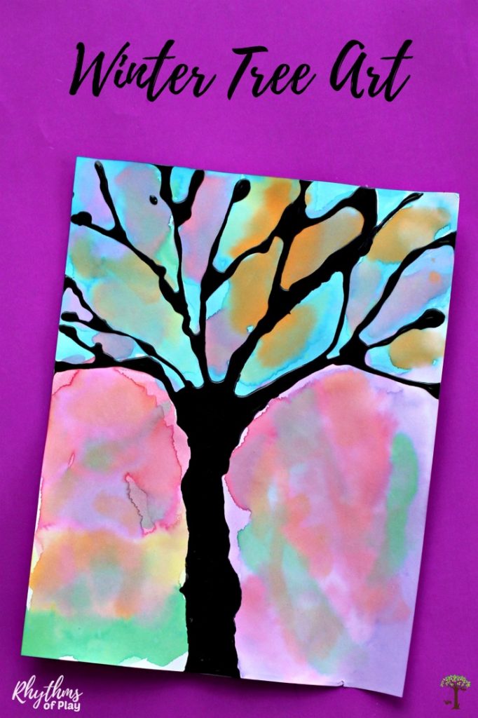 682x1024 Winter Tree Silhouette Art Rhythms Of Play
