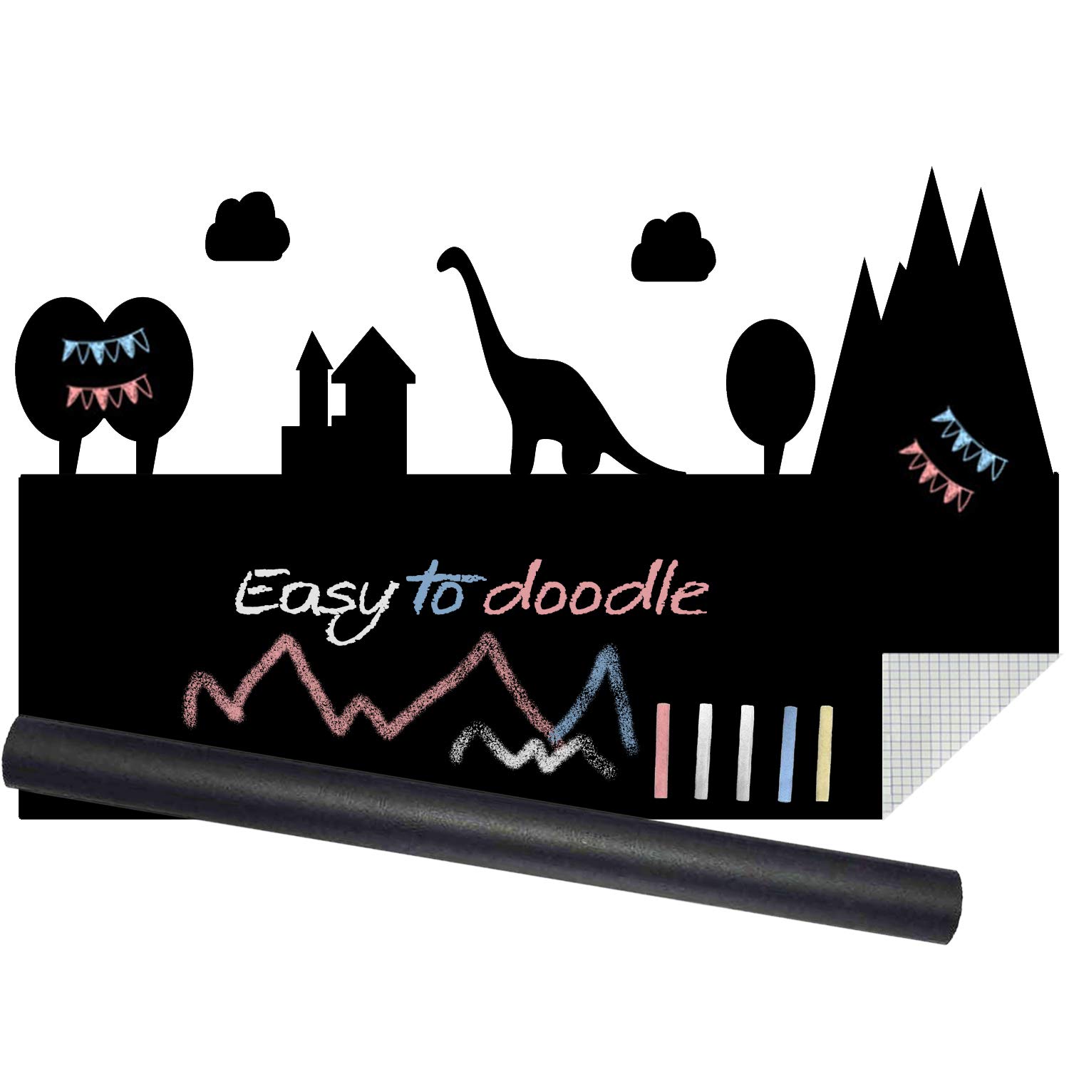 1500x1500 tesmains creative multi purpose chalkboard wall