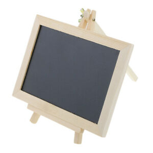 300x300 Mini Chalkboard Wood Easel Blackboard Kids Drawing Board Message