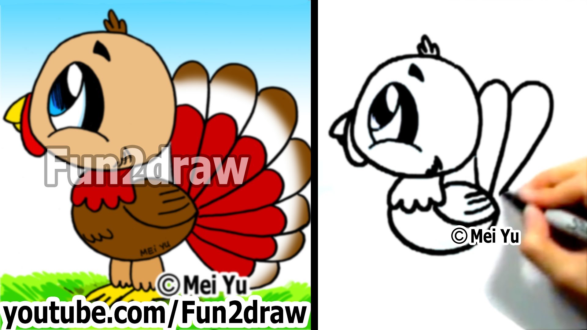 1920x1080 Turkey Drawing Pictures Group With Items