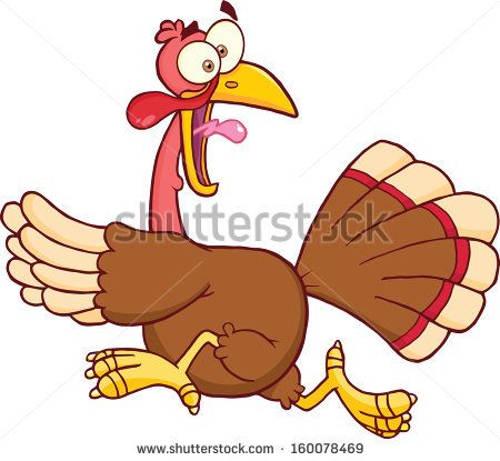450x415 Running Away Turkey Clip Art