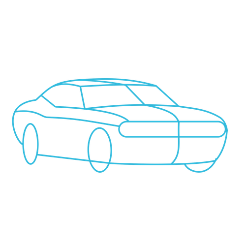 500x500 how to draw cars dodge challenger lesson
