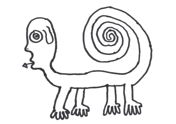 715x506 Chameleon Drawing Free Download