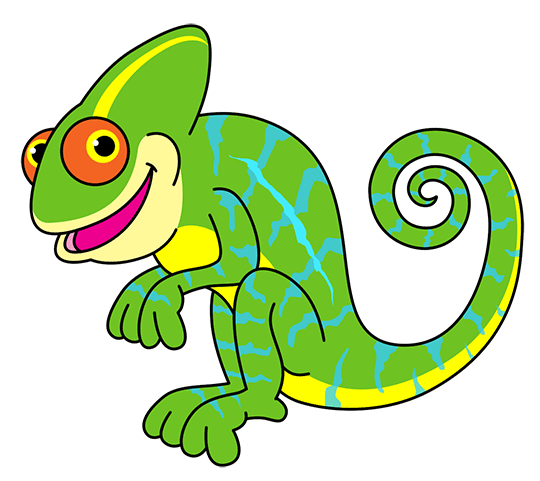 Chameleon Drawing | Free download on ClipArtMag