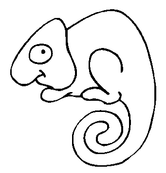 341x357 chameleon coloring pages printable coloring pages chameleon