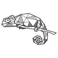 190x190 Chameleon Geometric Hipster Gift Idea Line Animal Iphone