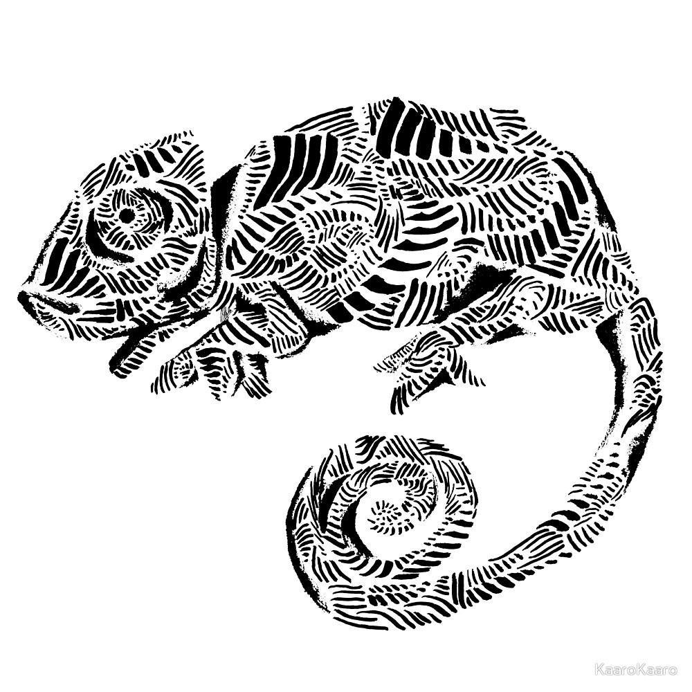 1000x1000 Stripes And Chameleon