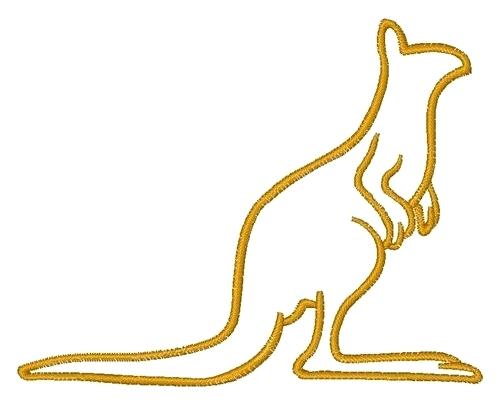 500x403 Kangaroo Outline Set Of Chameleon Kangaroo Outline On White