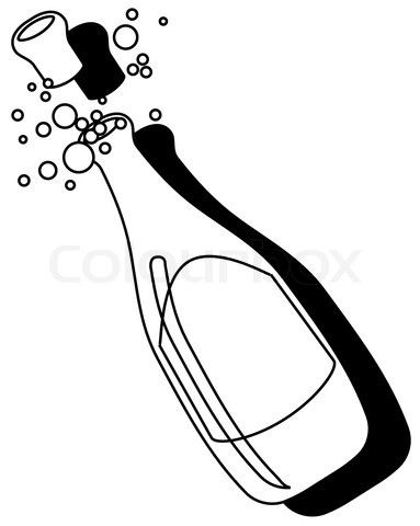 383x480 Champagne Bottle Templates