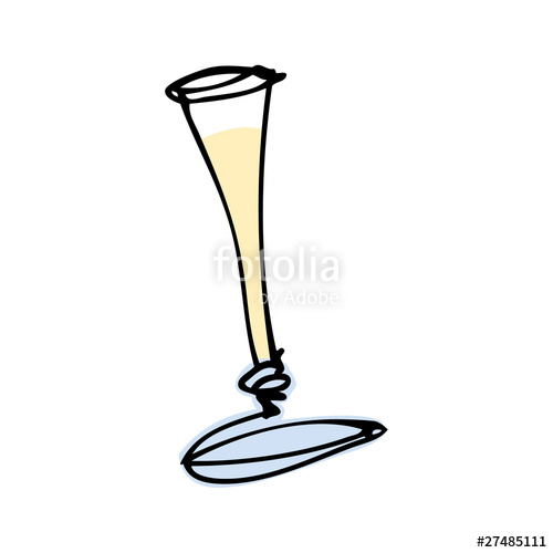 500x500 Drawing Of A Champagne Glass Stock Image And Royalty Free Vector