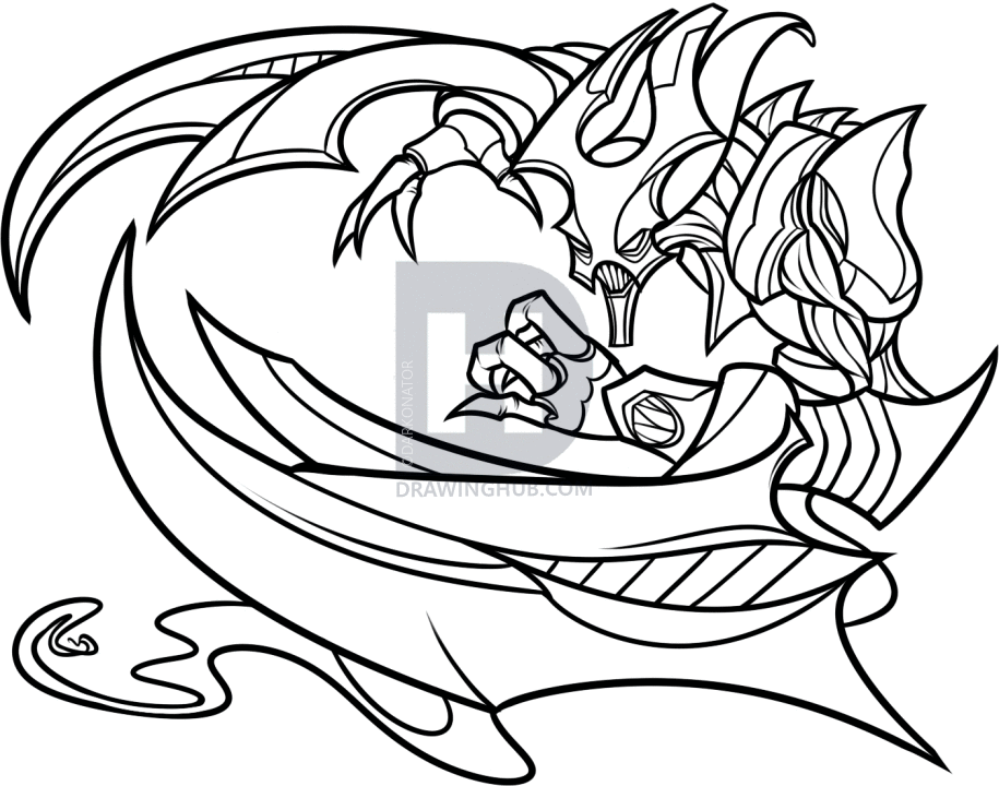 915x720 how to draw nocturne from league of legends, step