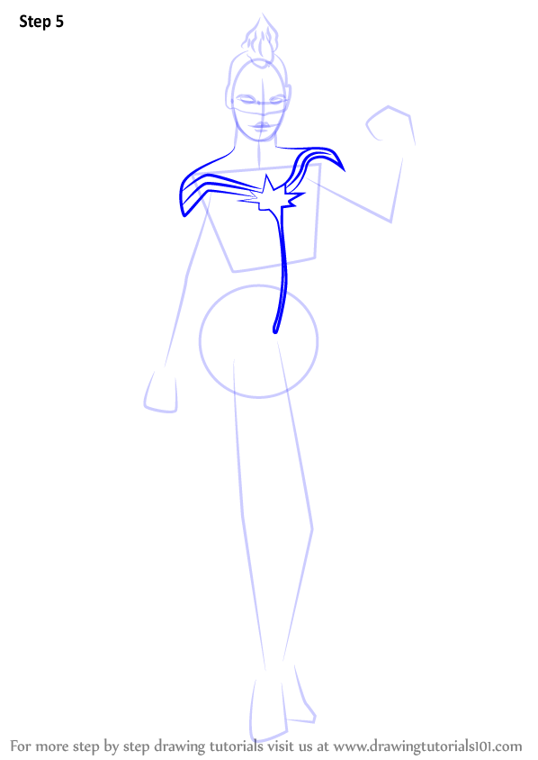 598x844 learn how to draw captain marvel from marvel contest of champions