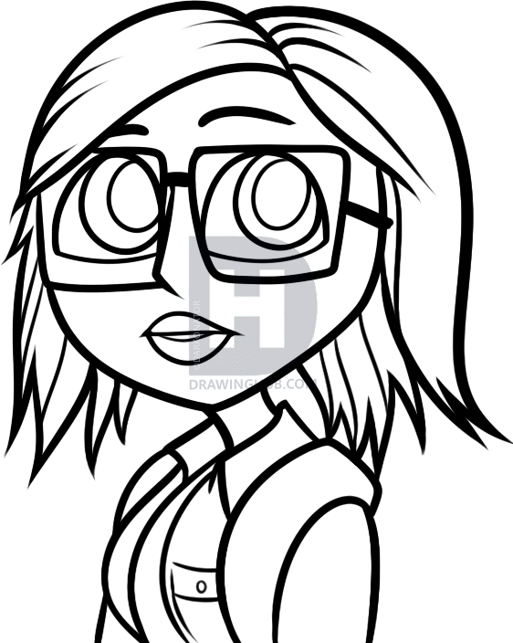 562x704 how to draw sam sparks from cloudy with a chance of meatballs