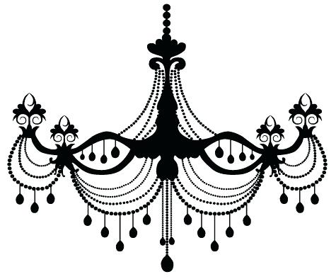475x394 Chandelier Silhouette Vector Free Template Drawing Clip Art