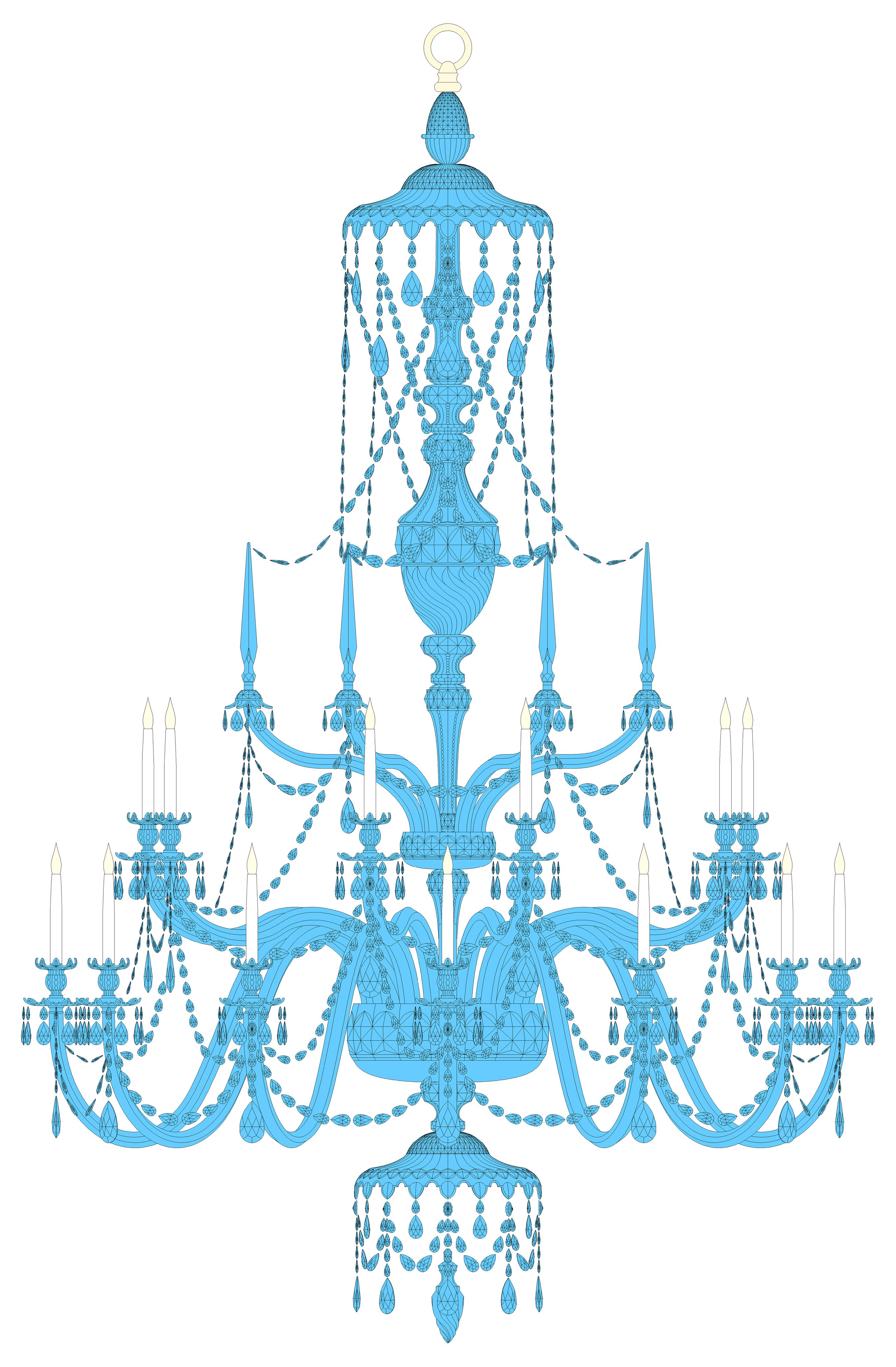 2693x4110 in a shade of blue the drawing was really bought to life big