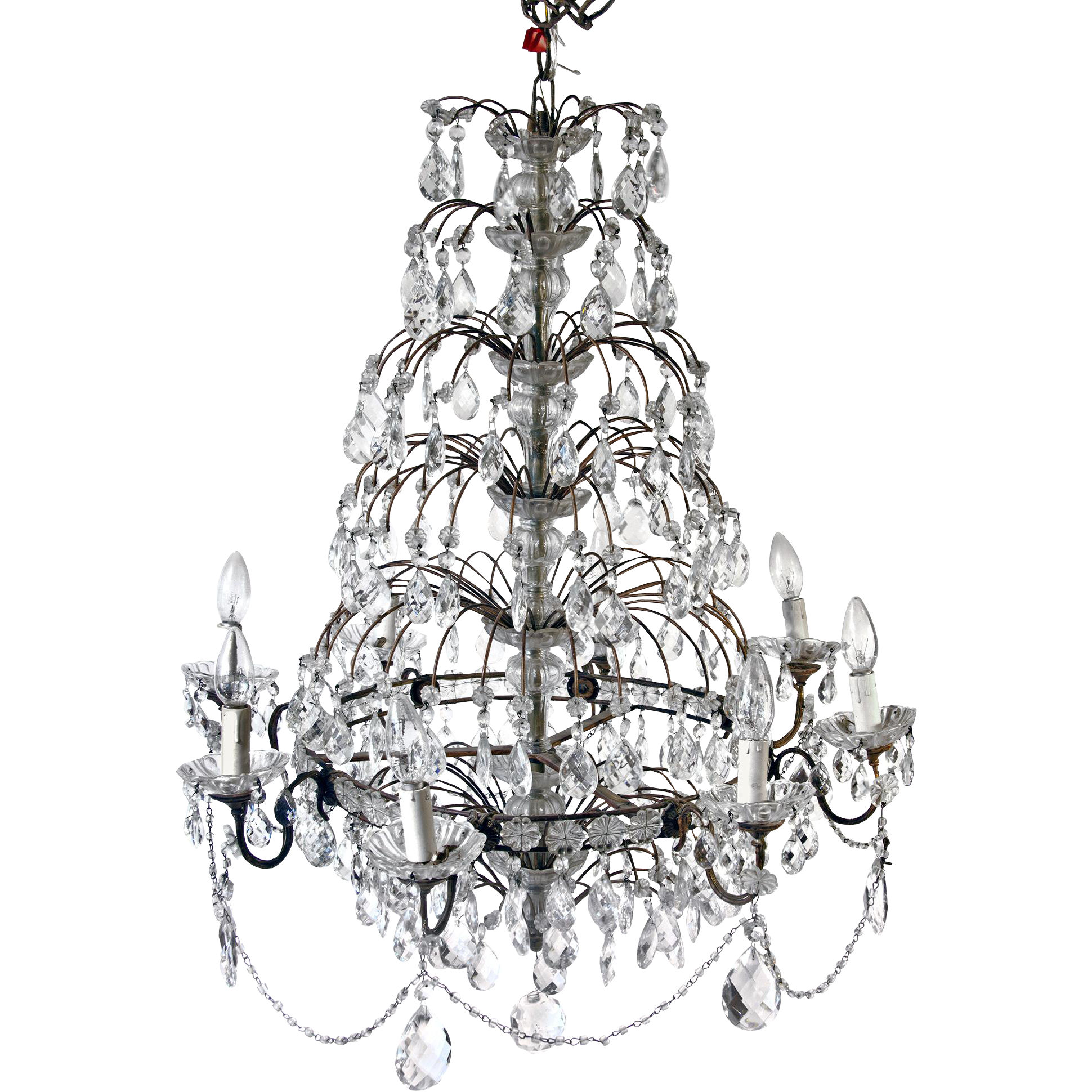 1940x1940 Vintage Waterfall Chandelier From Italy Interior Boutiques