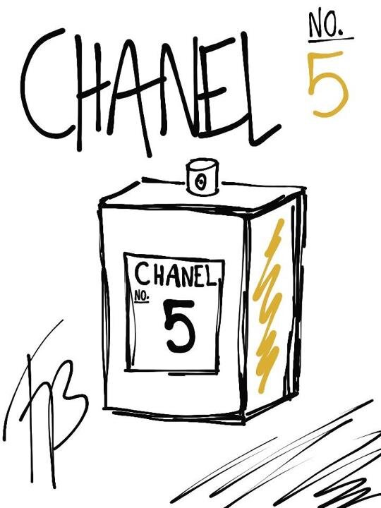 540x720 Frederikke Busch On Twitter My Drawing Of A Chanel Number