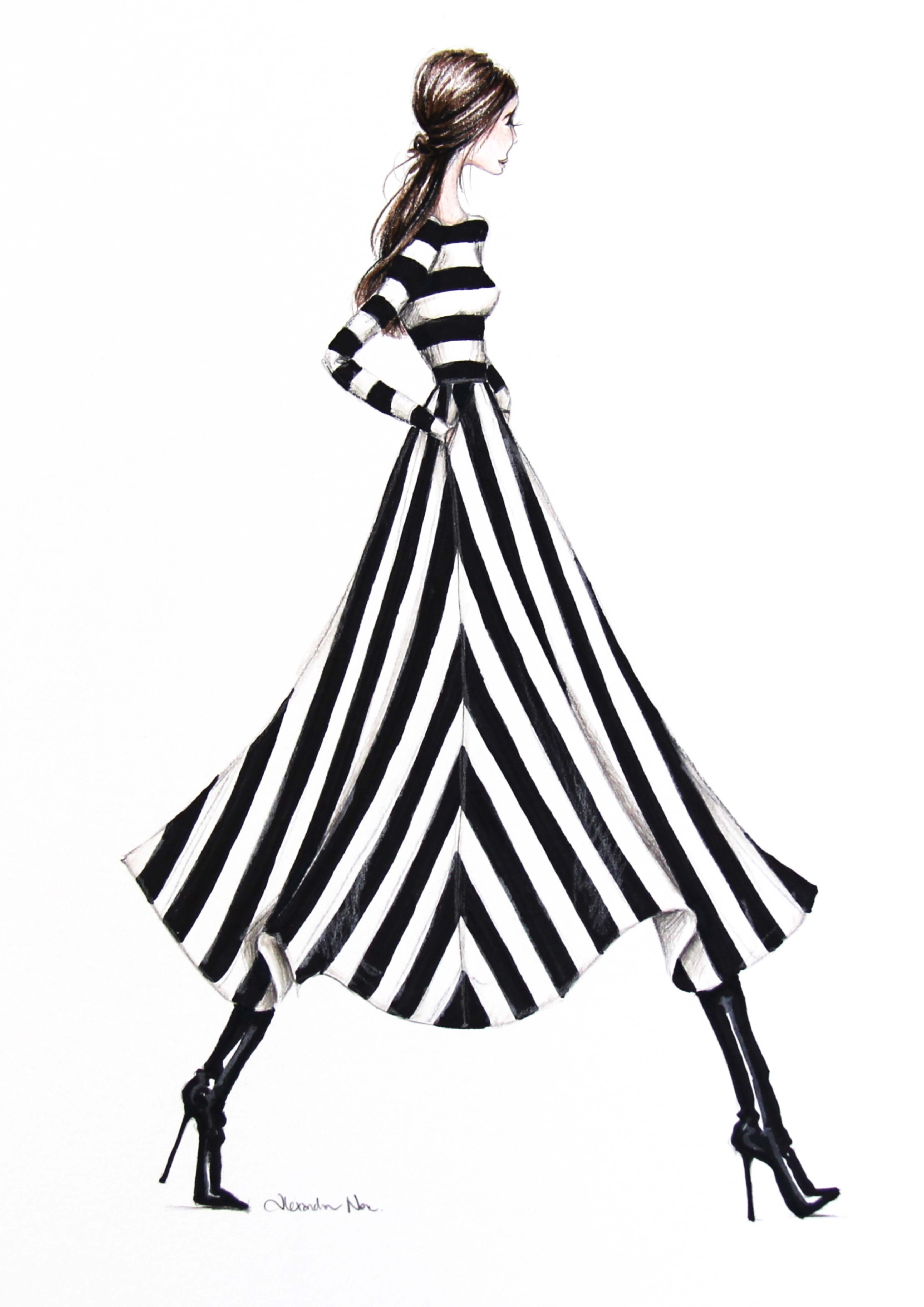 3508x4961 Chanel Drawing Fashi For Free Download