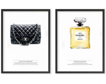 340x270 Chanel Perfume Print Etsy