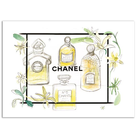 570x570 Parisian Perfume Bottle Illustration On Chanel Bag Lucileskitchen