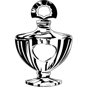 300x300 perfume clip art black and white perfume bottle