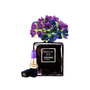 300x300 chanel noir perfume bottle painting