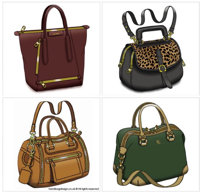 700x670 handbag purse design illustration sketch drawing
