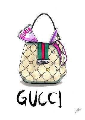 284x400 cho gucci bag drawing chanel in fashion