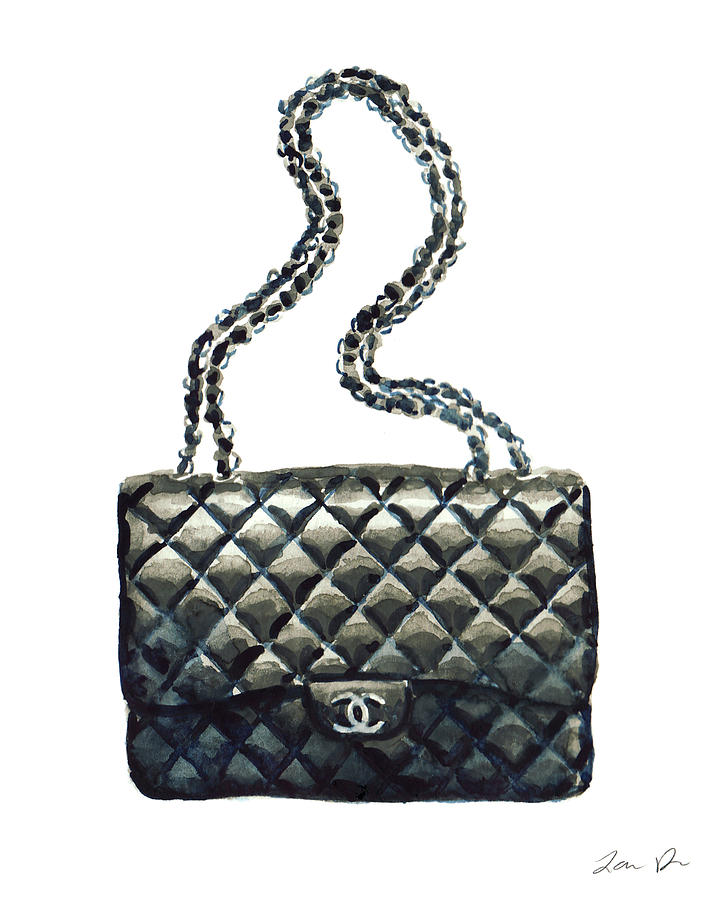 720x900 Chanel Drawing Purse Chanel For Free Download