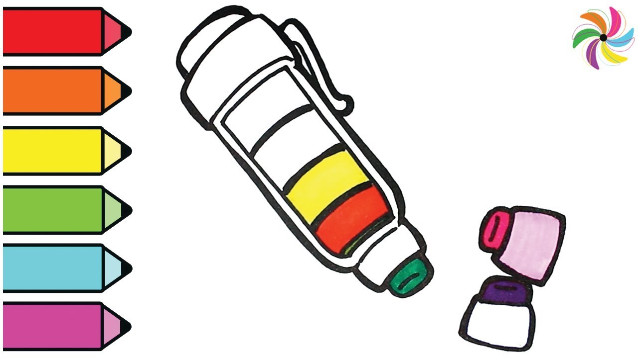 1280x720 How To Draw Crayon Drawing And Coloring For Children April