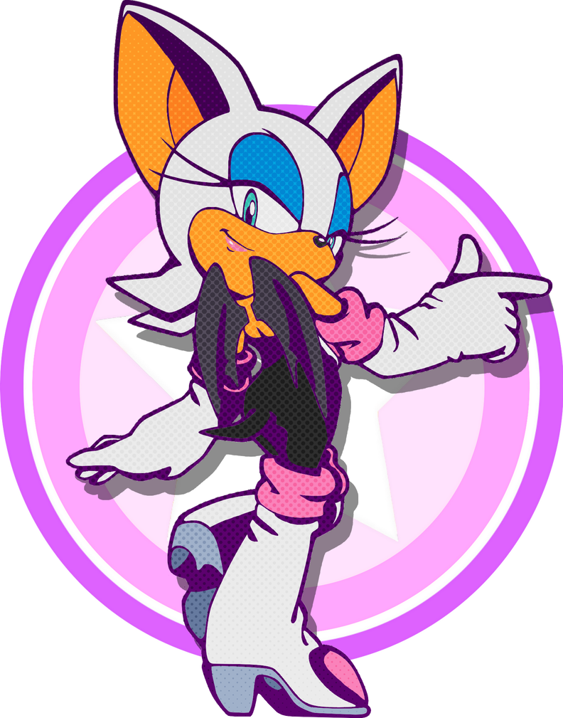 792x1009 sonic channel rouge drawing style