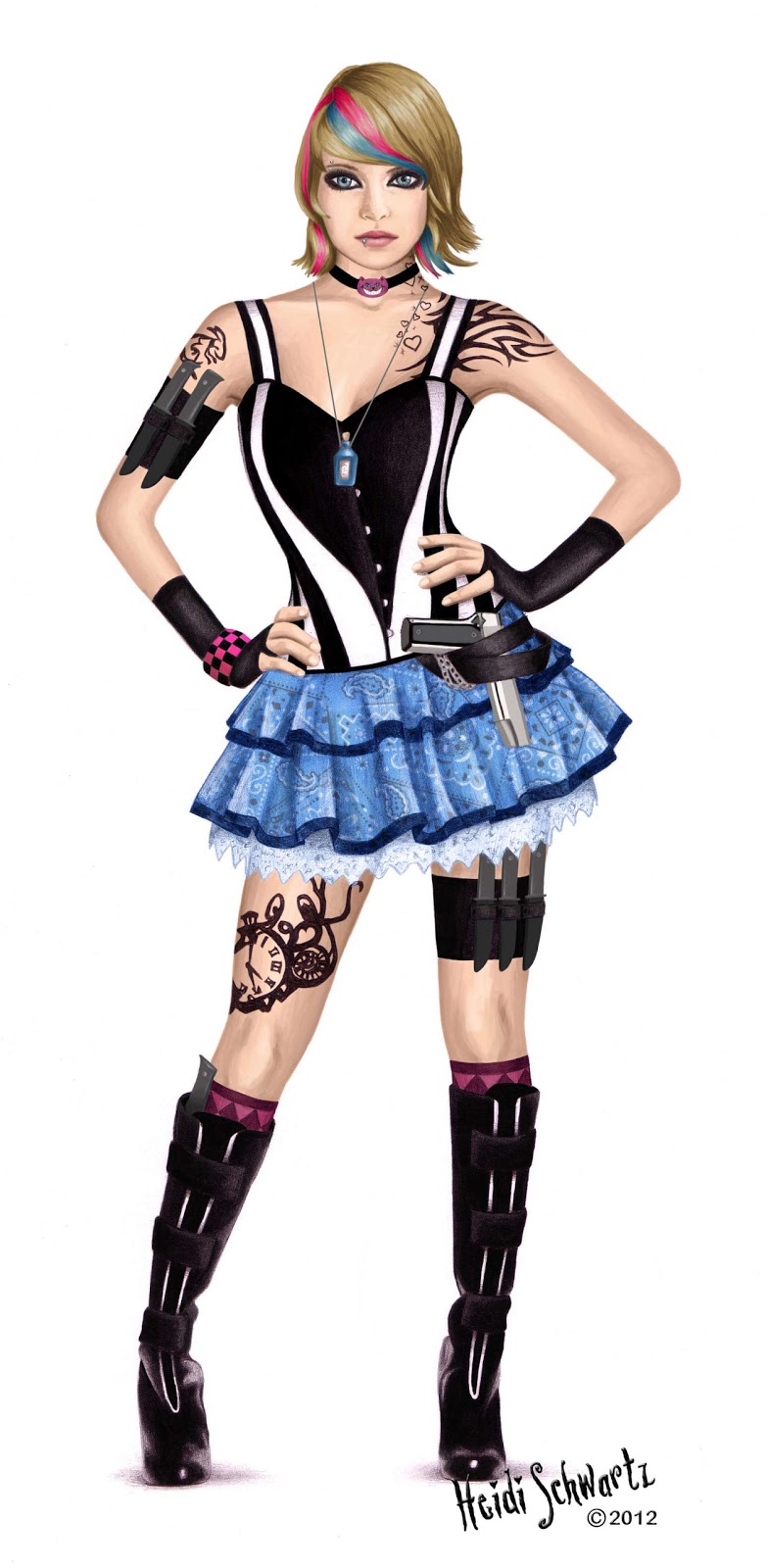 782x1600 Heidi Schwartz Warrior Alice Character Concept Development