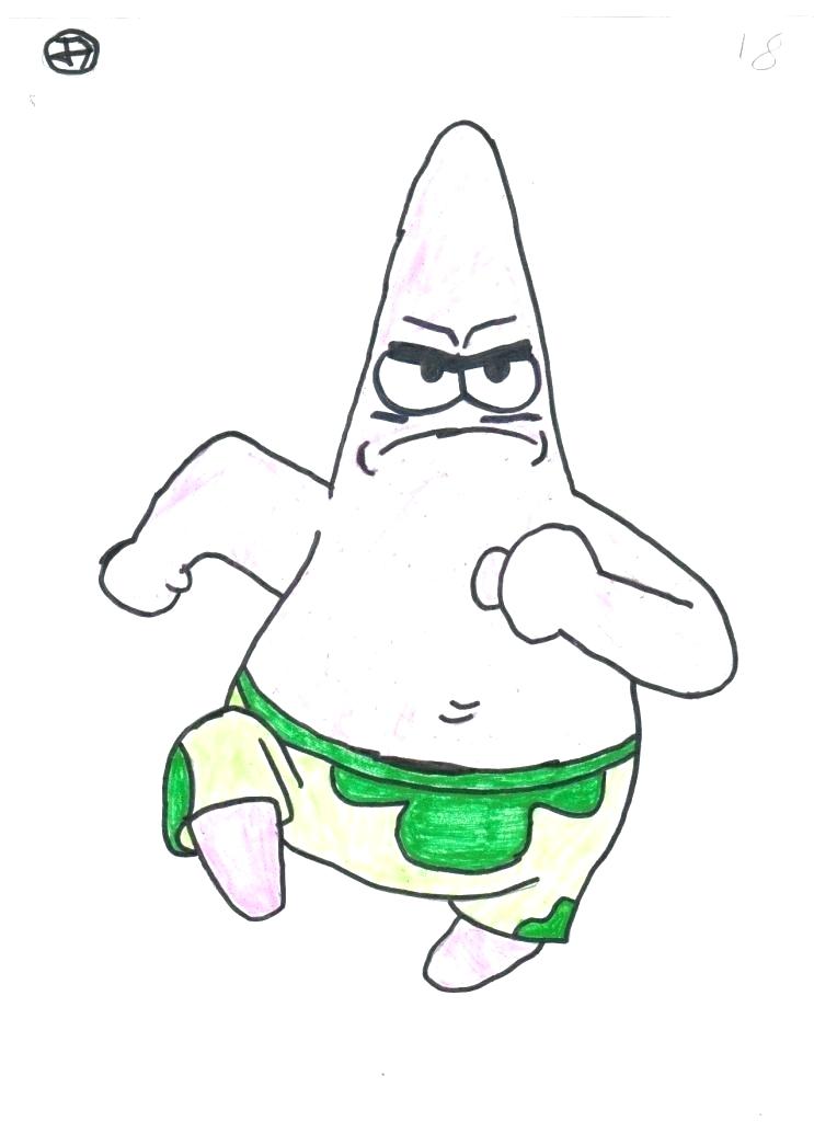 743x1024 How To Draw Patrick Step