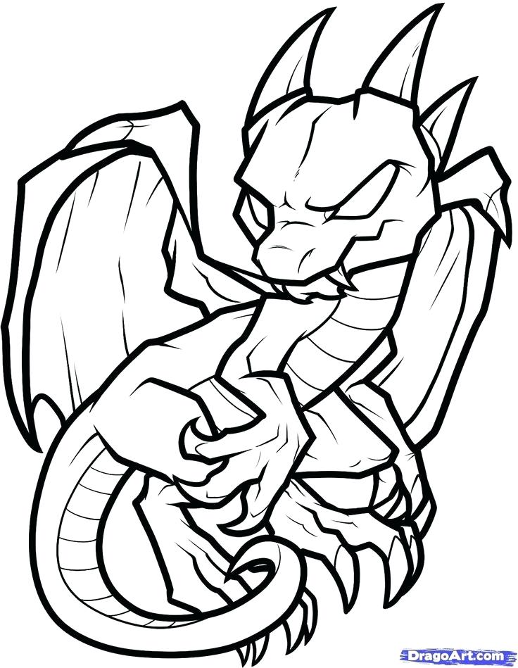 736x949 Dragon Drawing Easy Baby Line Art