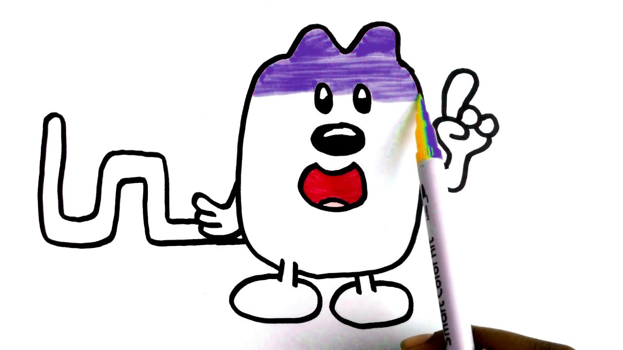 1280x720 How To Draw Coloring Purple Cartoon Character Idea Wubbzy