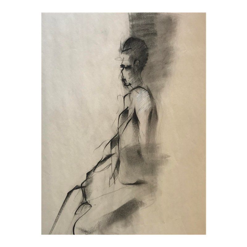 800x800 figurative charcoal drawing in products