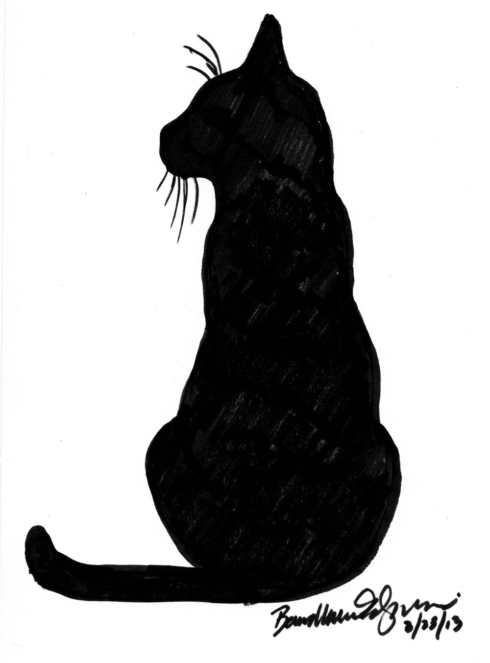 1000x1353 daily sketch alert daily cat sketches black cat tattoos, cat