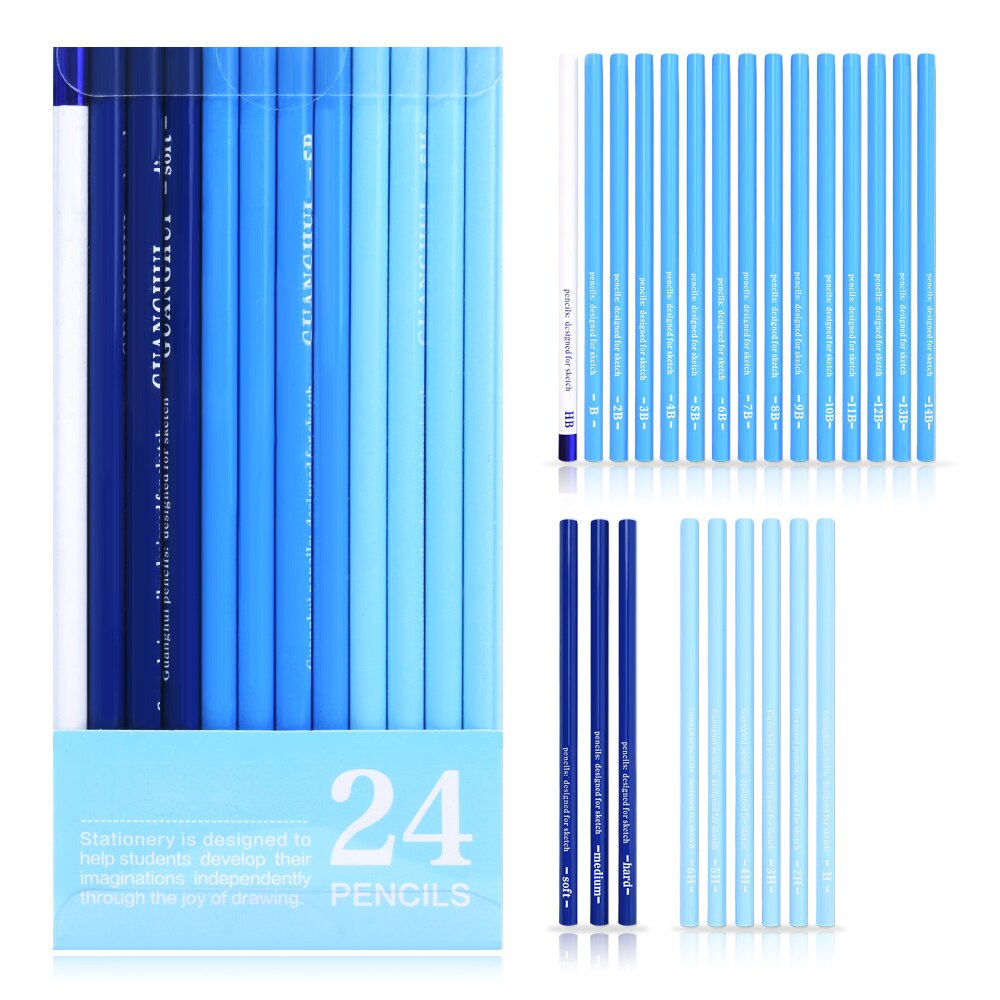 1000x1000 Professional Art Sketch Pencils Travel Set Artists Drawing Kit