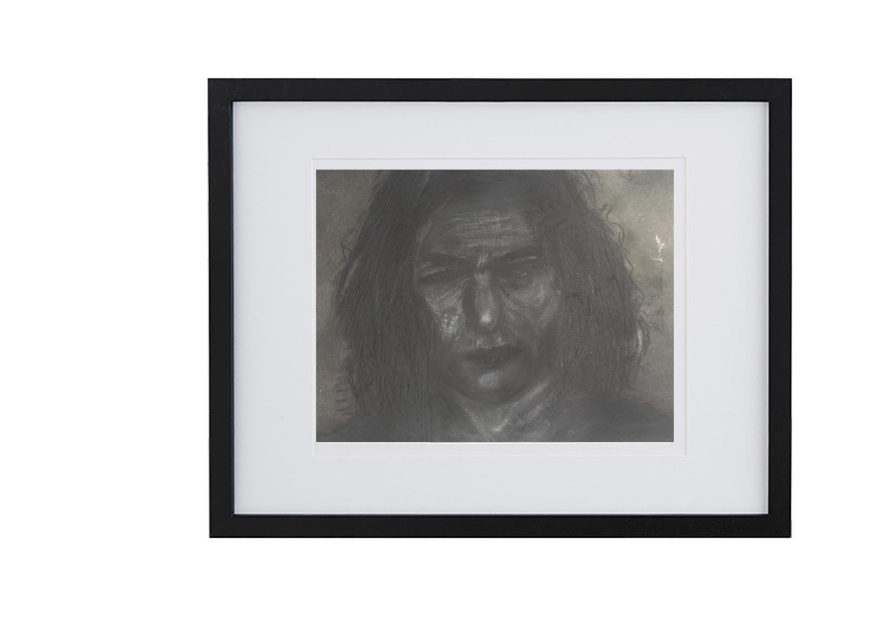 1754x1239 Artfido Buy Art Online Charcoal Drawing Of A Woman's Face