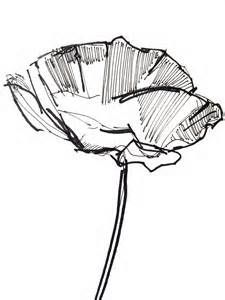 225x300 Simple Flower Drawing Poppy