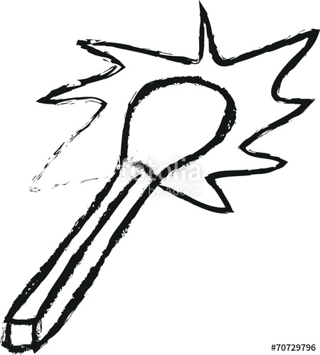 450x500 Burning Match Simple Doodle Charcoal Stock Photo And Royalty Free