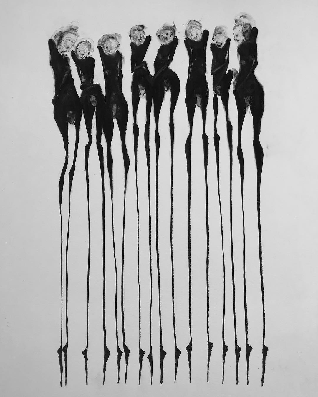 1080x1350 Felix Dolah's Diluted Charcoal Drawings Hi Fructose Magazine