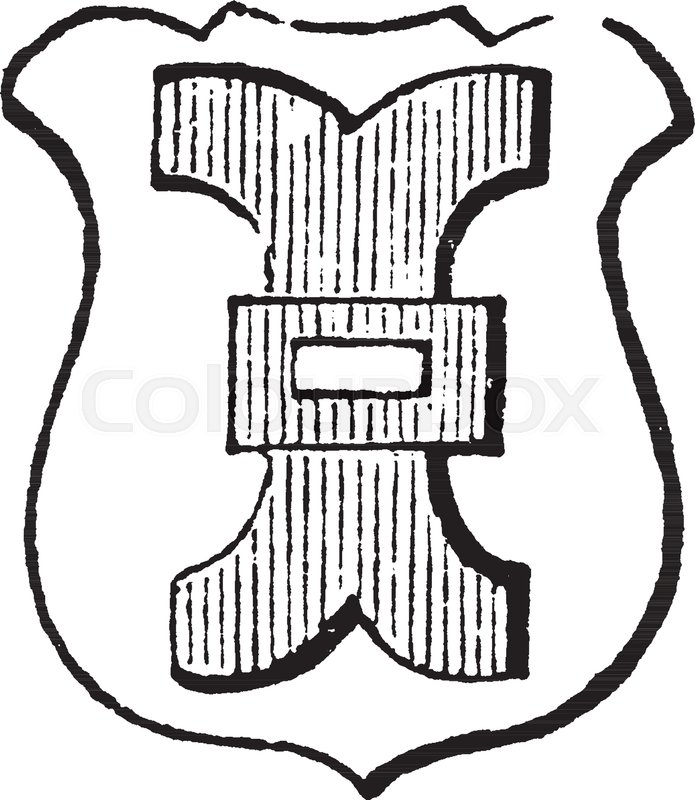 695x800 Millrind Is A Charge Frequently Borne On Escutcheons, Vintage Line