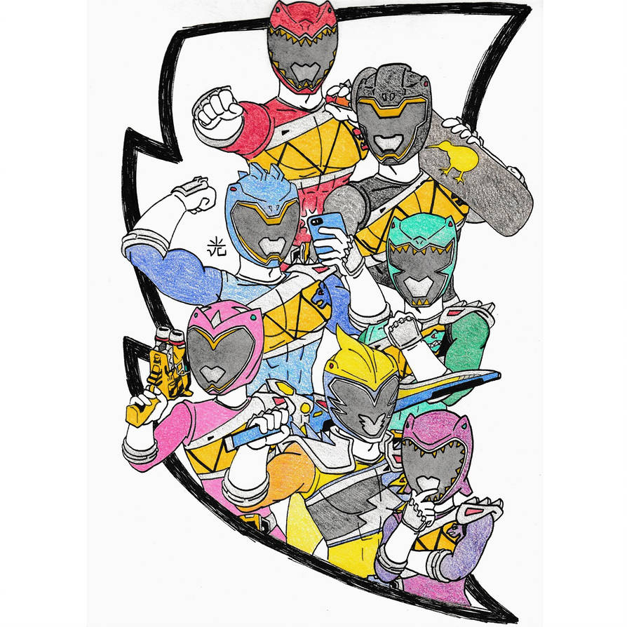 894x894 Power Rangers Dino Charge Drawing Sacanime