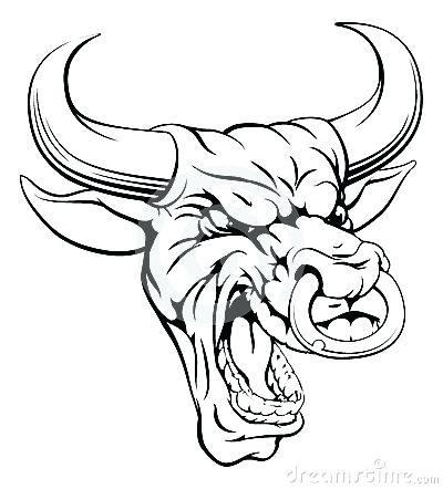 400x442 Bull Drawing