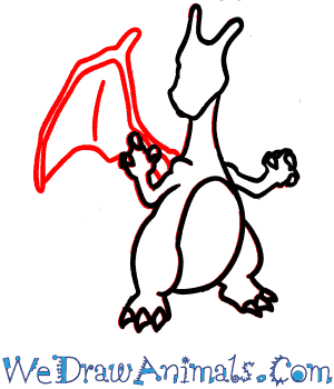 300x350 how to draw charizard pokemon