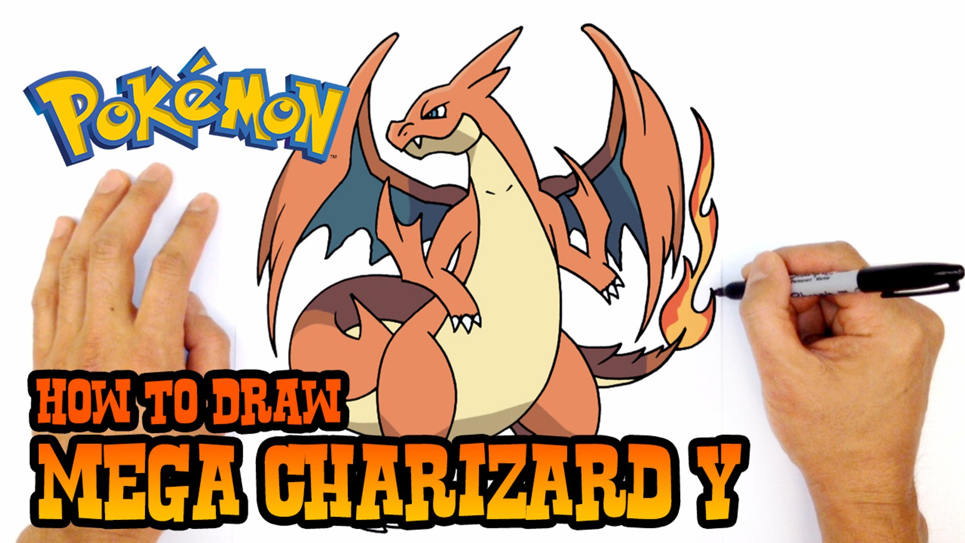 1920x1080 How To Draw Mega Charizard Y